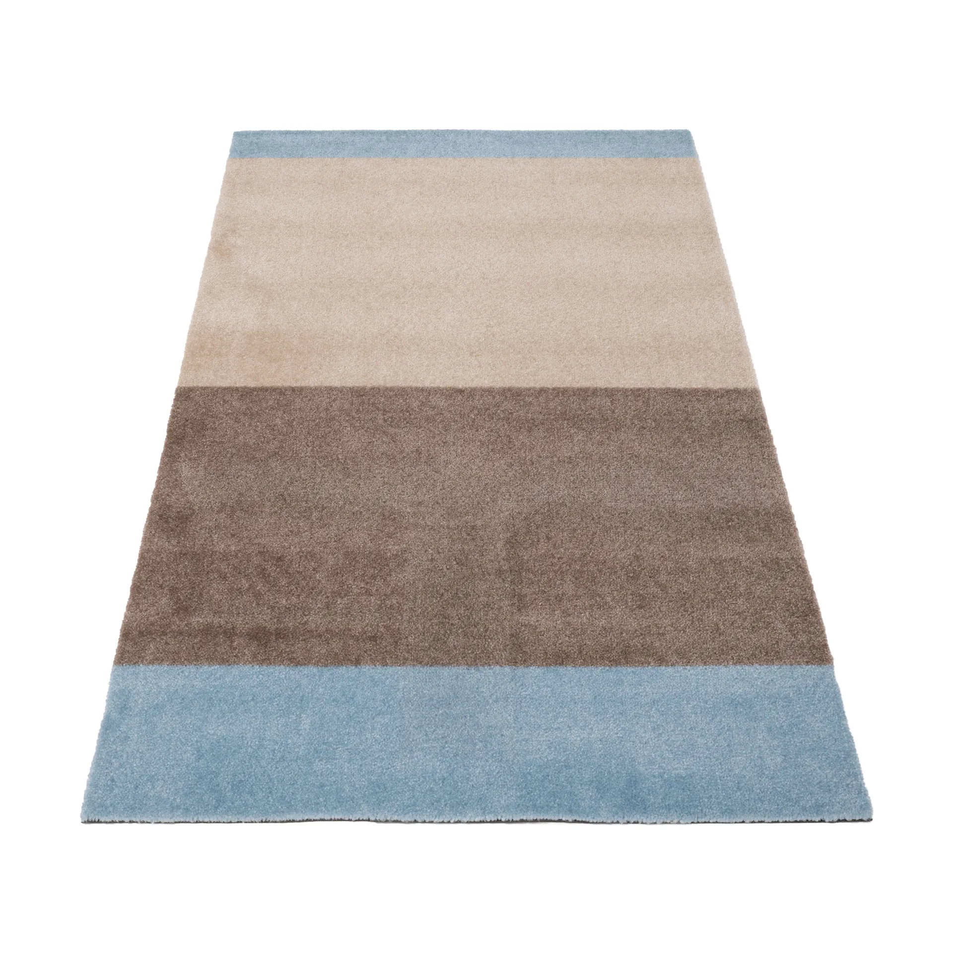 Stripes hallway rug horizontal, Ivory-sand-blue, 67x120 cm tica copenhagen