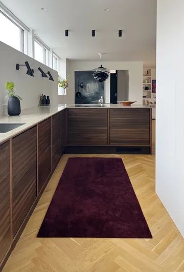Unicolor hallway rug - Bordeaux, 90x200 cm - tica copenhagen