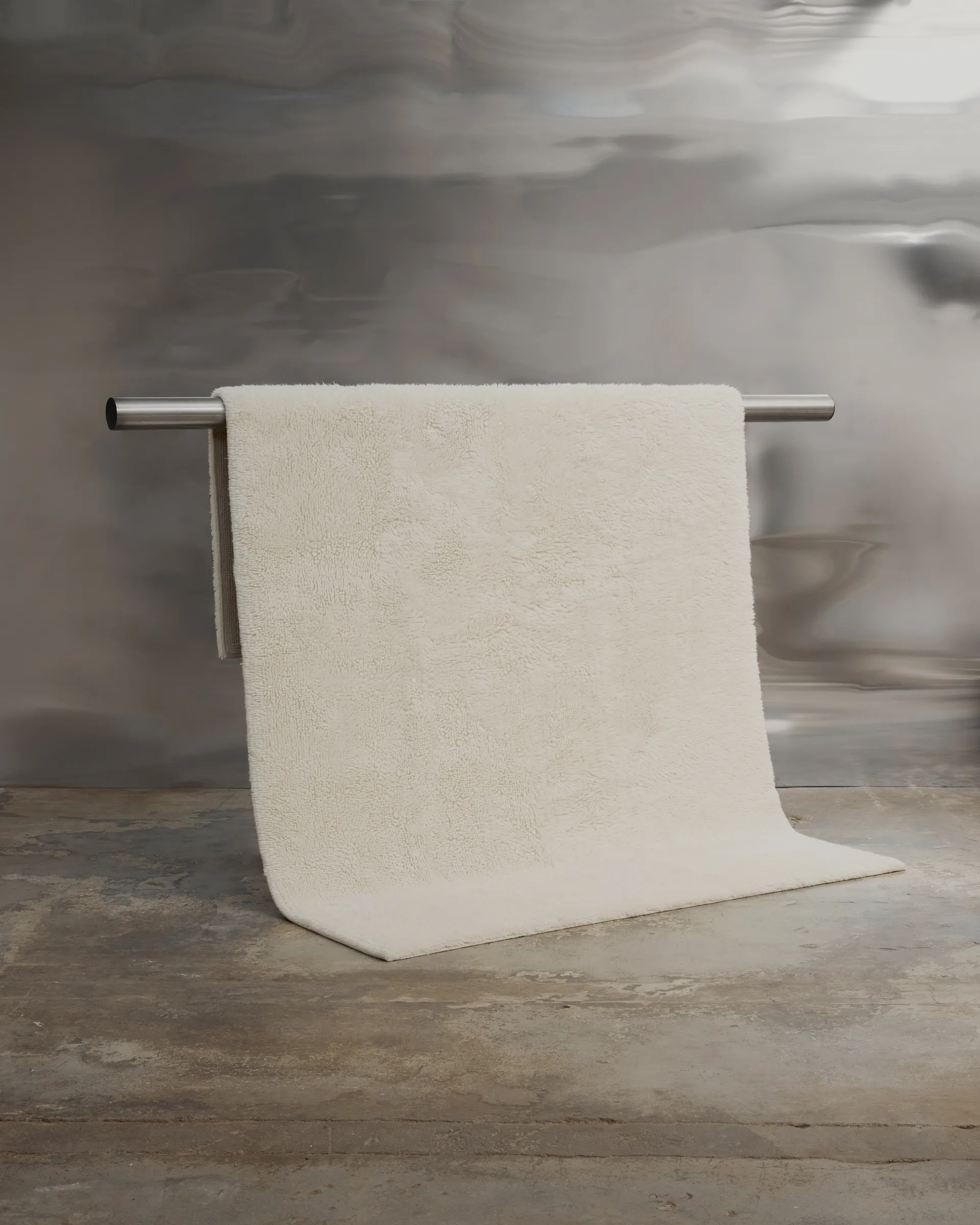 Bergius wool carpet 250x350 cm, Offwhite Tinted