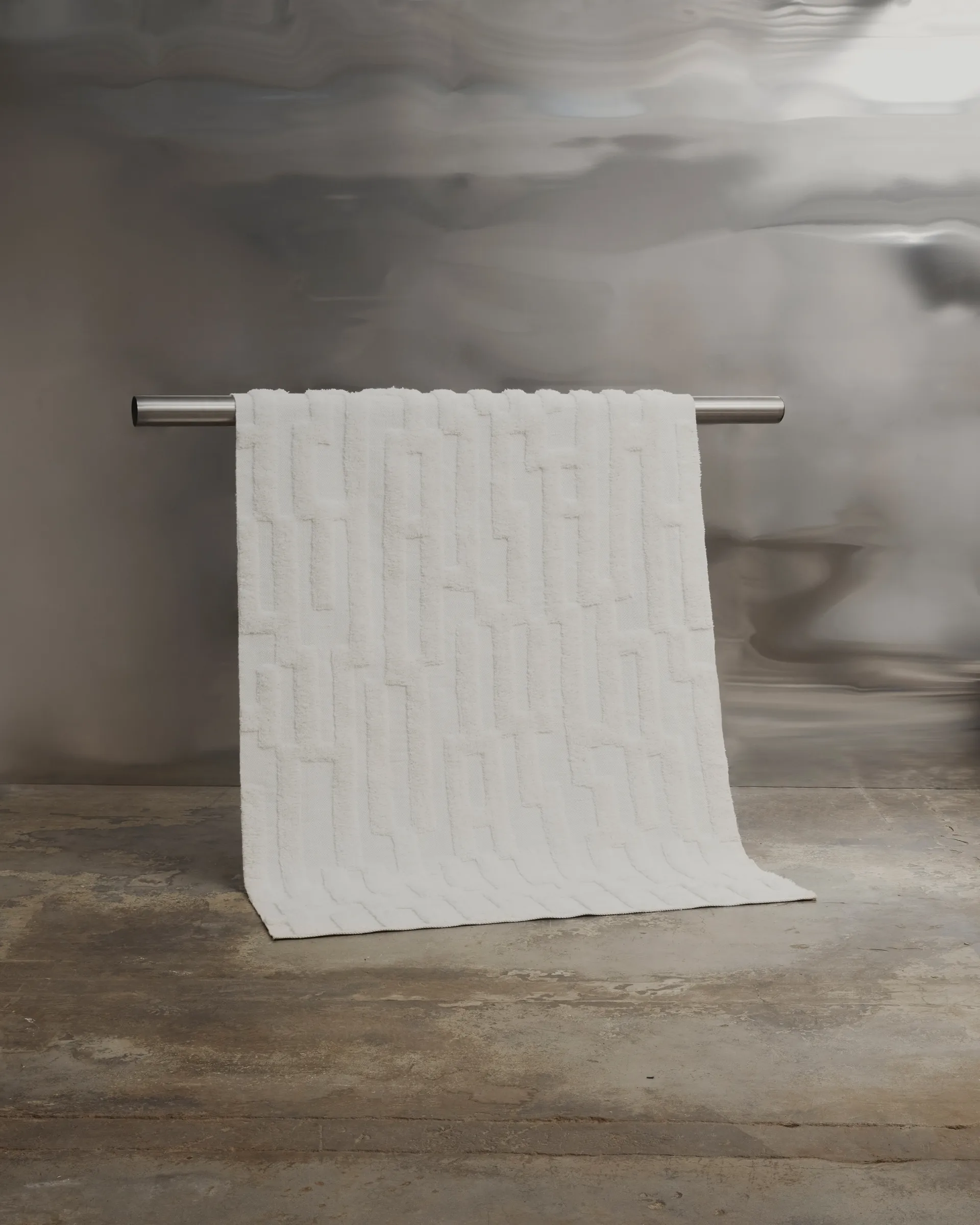 Bielke wool carpet 160x230 cm, Offwhite Tinted