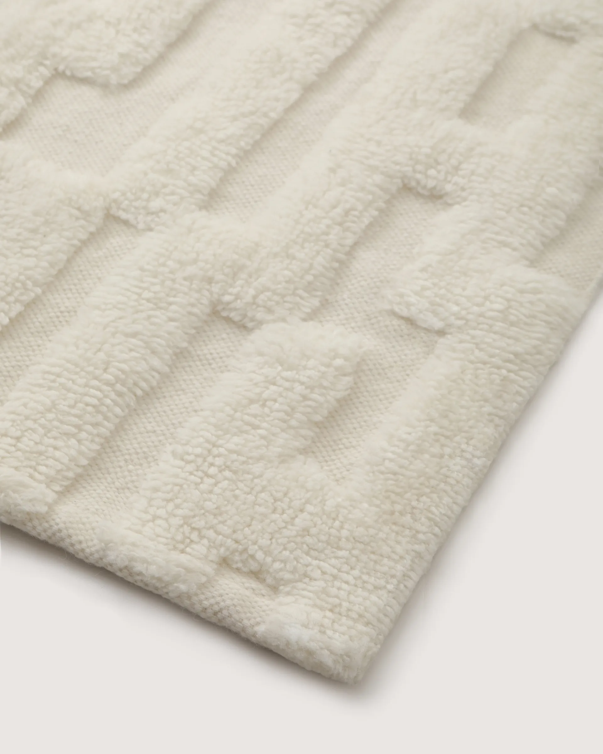 Bielke wool carpet 240x350 cm, Offwhite Tinted