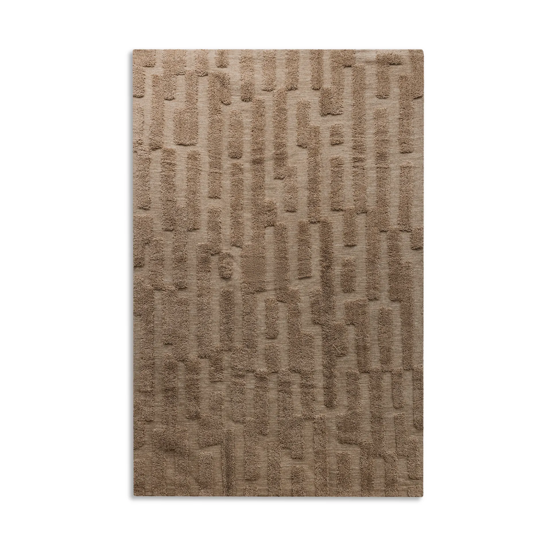 Bielke wool rug 300x400 cm, Dark beige Tinted