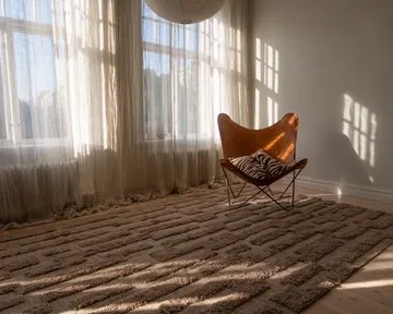 Bielke wool rug 300x400 cm - Dark beige - Tinted