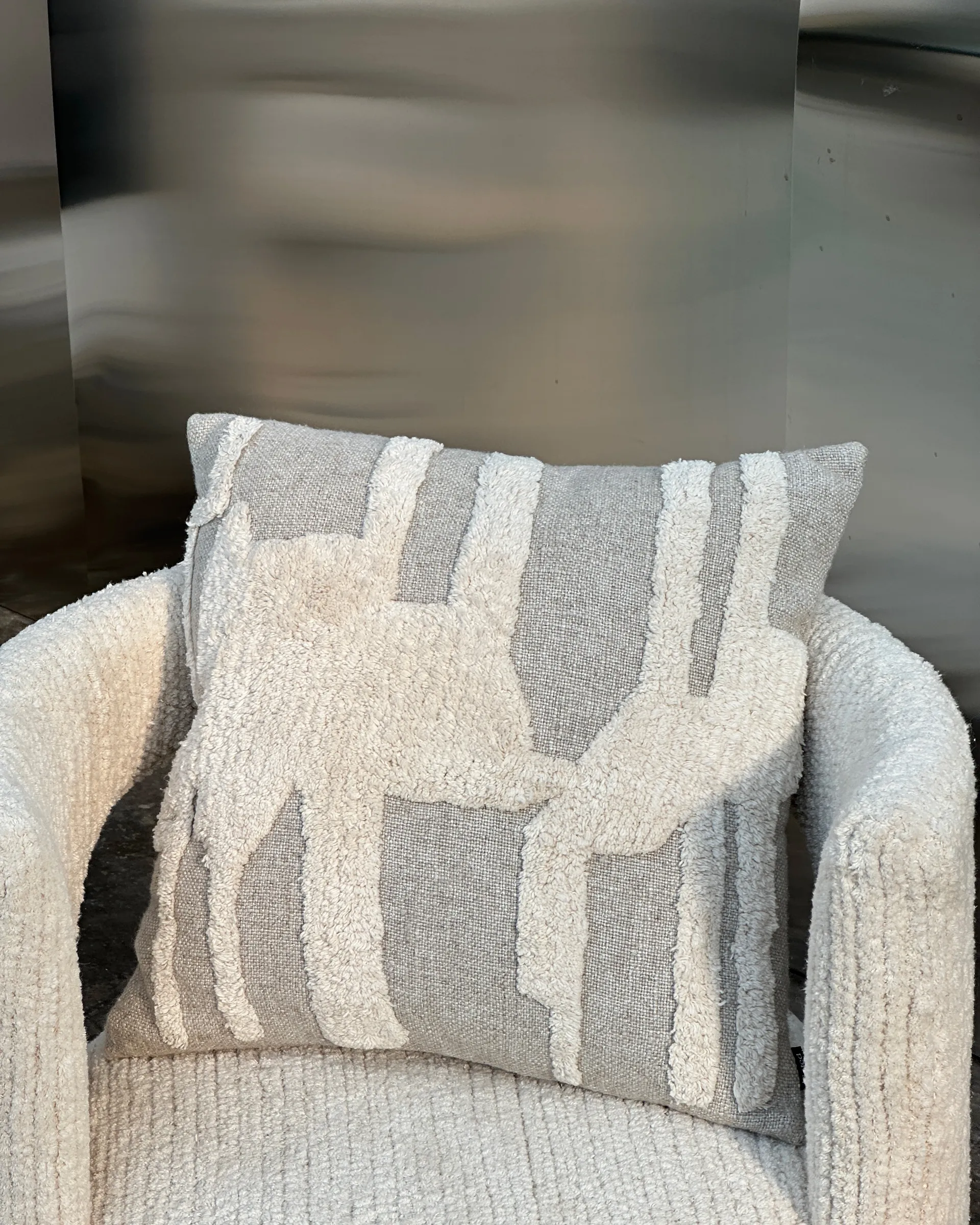 Eksand cushion 50x50 cm, Offwhite Tinted