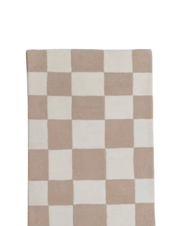 Hafstrom entrance rug wool 80x300 cm - Beige-white - Tinted