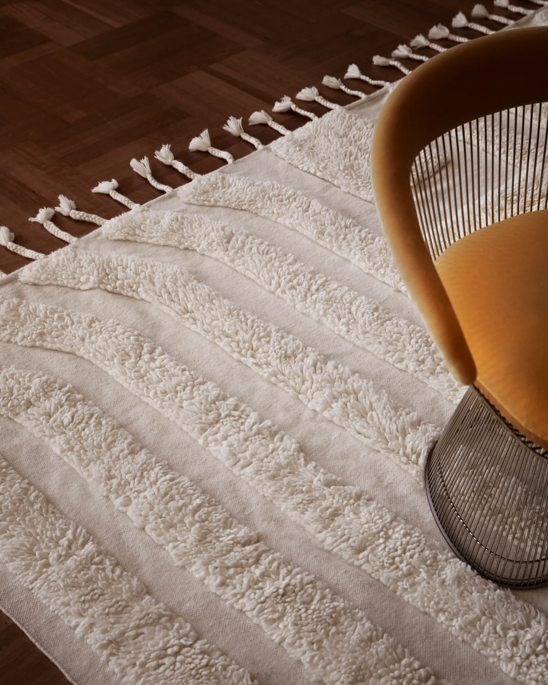 Kask wool carpet 170x240 cm, Offwhite Tinted