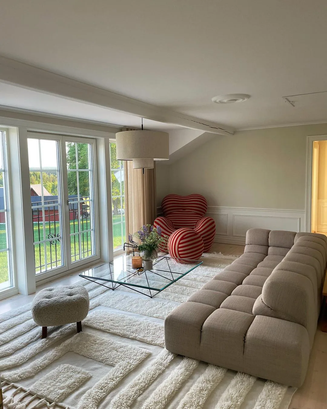 Kask wool carpet 170x240 cm, Offwhite Tinted