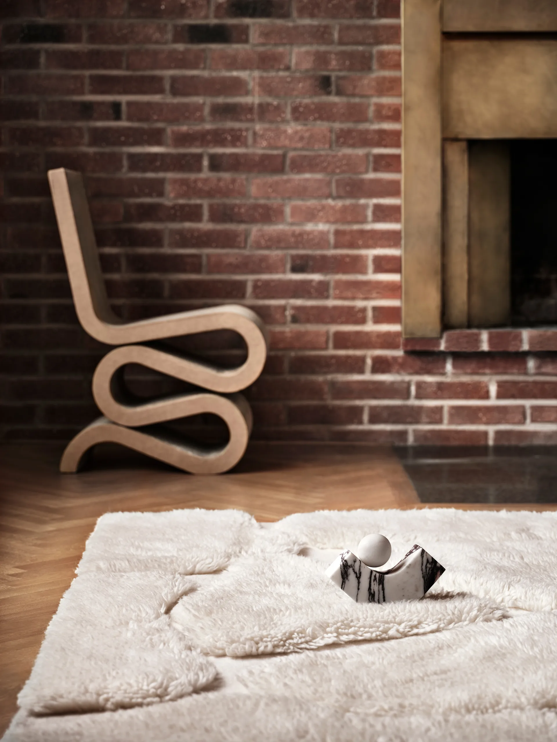 Kullin wool carpet 200x300 cm, Offwhite Tinted