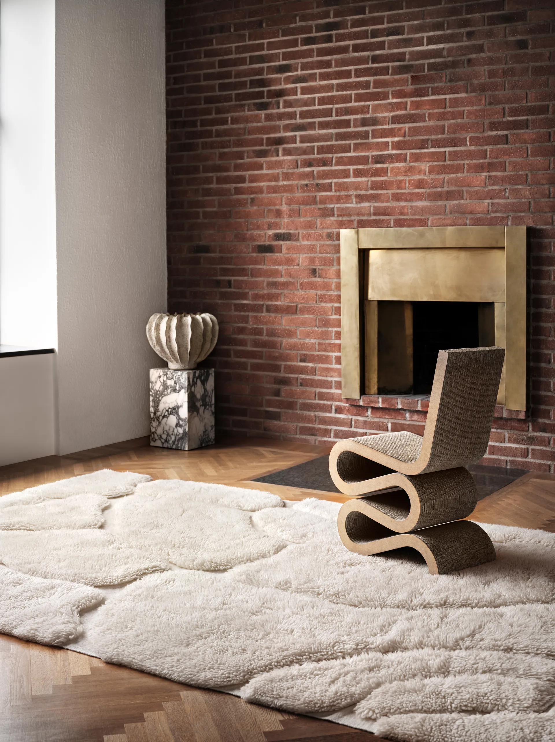 Kullin wool carpet 200x300 cm, Offwhite Tinted