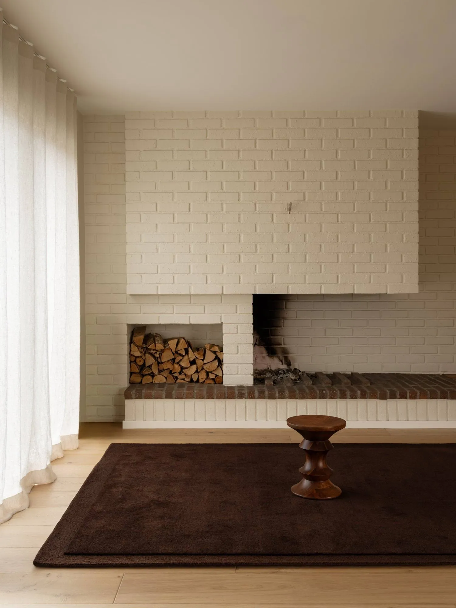 Louis wool rug, Brown, 250x350 cm Tinted