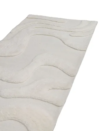 Norlander entrance rug wool 80x250 cm - White - Tinted