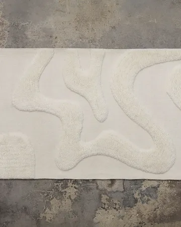 Norlander entrance rug wool 80x250 cm - White - Tinted