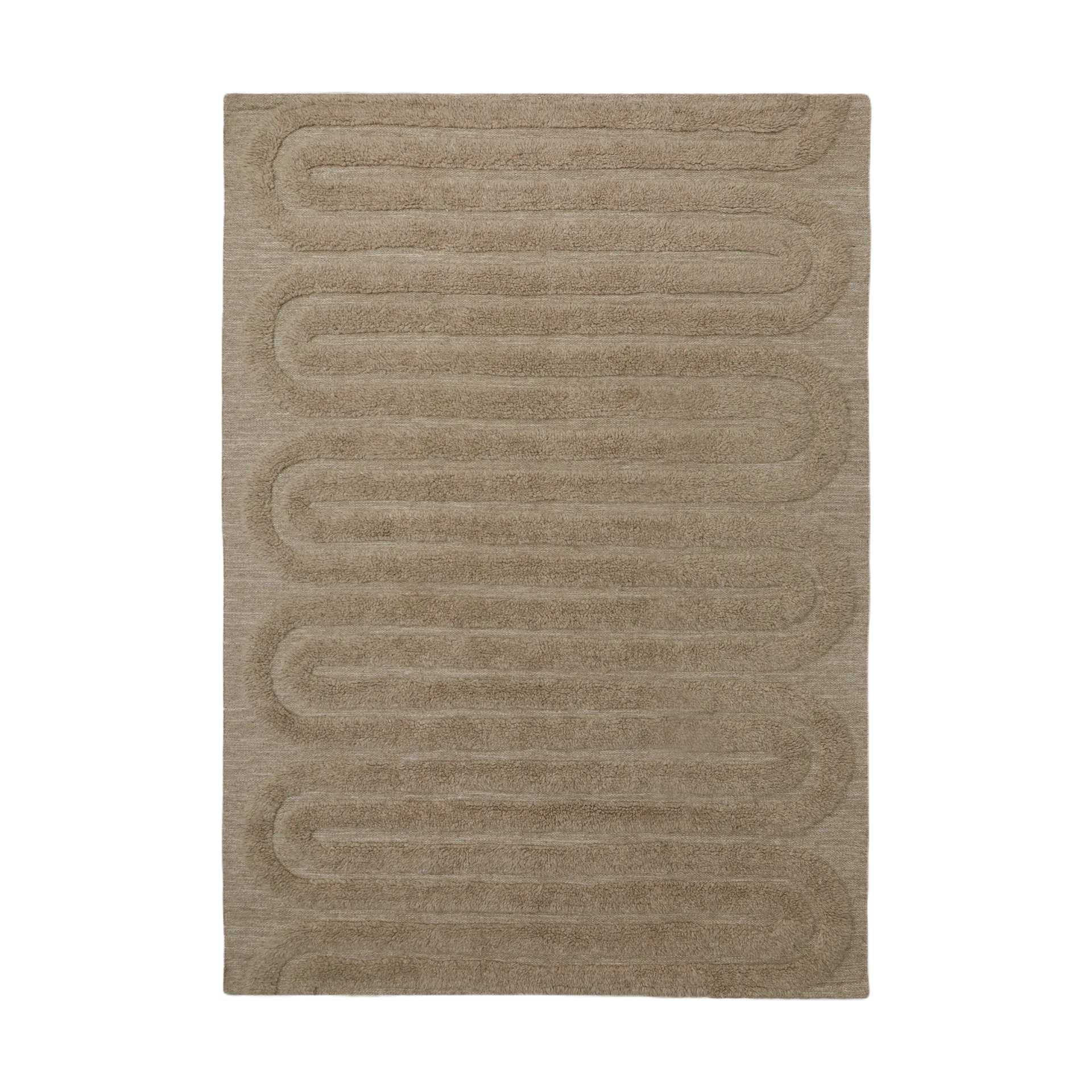 Riklund wool carpet 190x290 cm, Beige-melange Tinted