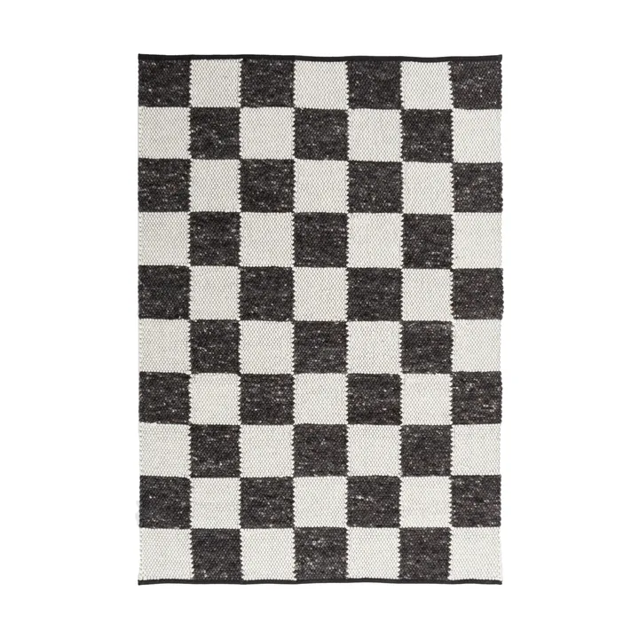 Gotland Design rug Special Edition - Anthracite-white no. 2428, 200x200 cm - Tisca
