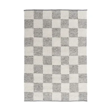 Gotland Design rug Special Edition - Silver-white nr. 2418, 200x200 cm - Tisca