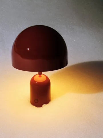 Bell Portable LED table lamp 28 cm v.2 - Burgundy - Tom Dixon