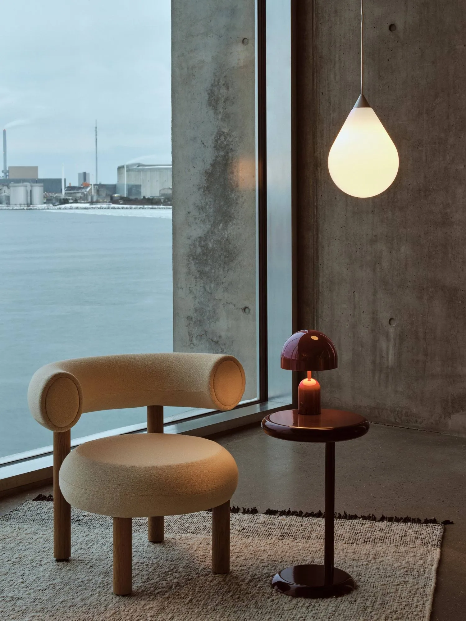 Flare Bead pendant lamp, Opal Tom Dixon