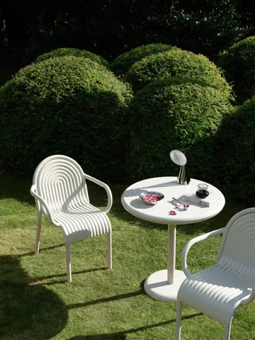 Groove café table round - Putty, Ø70 cm - Tom Dixon