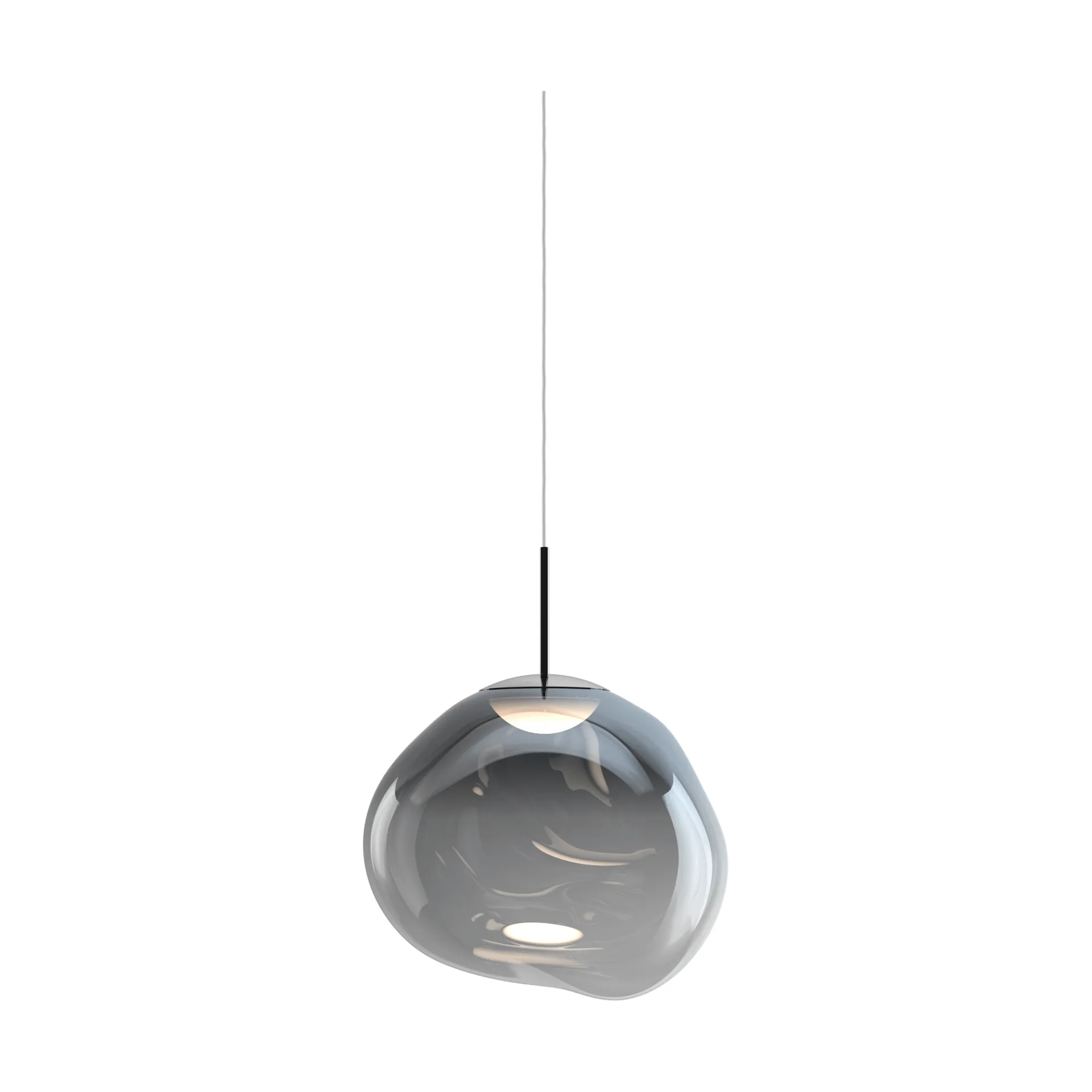 Melt pendant lamp LED, Nickel Tom Dixon