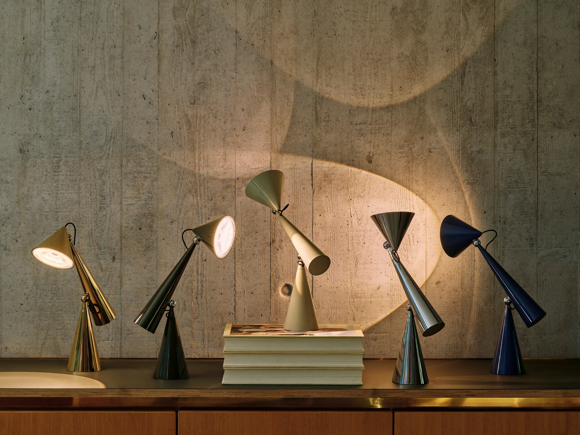 Pose Task LED table lamp, Indigo Tom Dixon