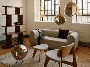 Ridge cushion 45x45 cm - Burgundy - Tom Dixon