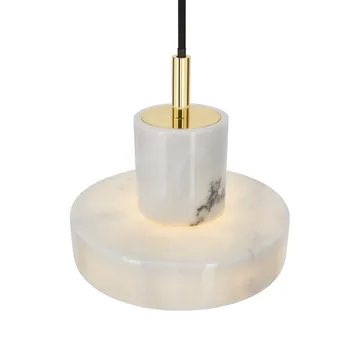 Stone pendant lamp - White marble - Tom Dixon