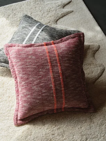 Track decorative cushion - Burgundy, 56x56 cm - Tom Dixon