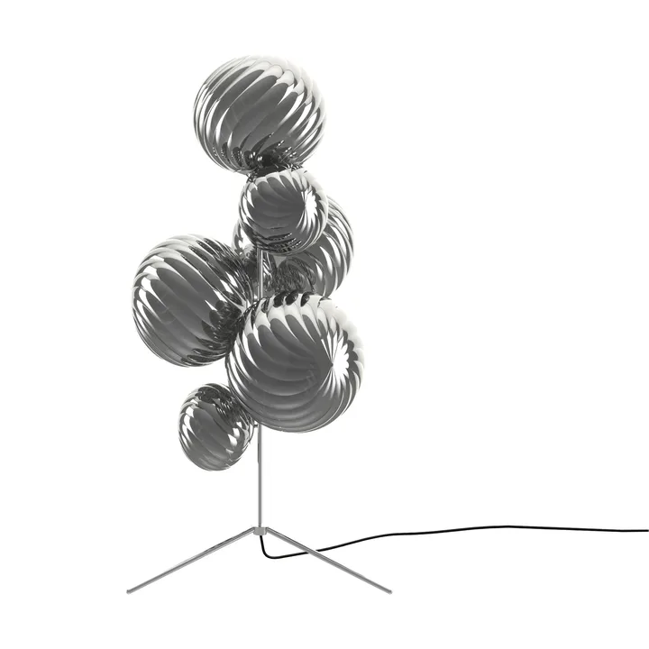 Whirl chandelier floor lamp - Silver - Tom Dixon