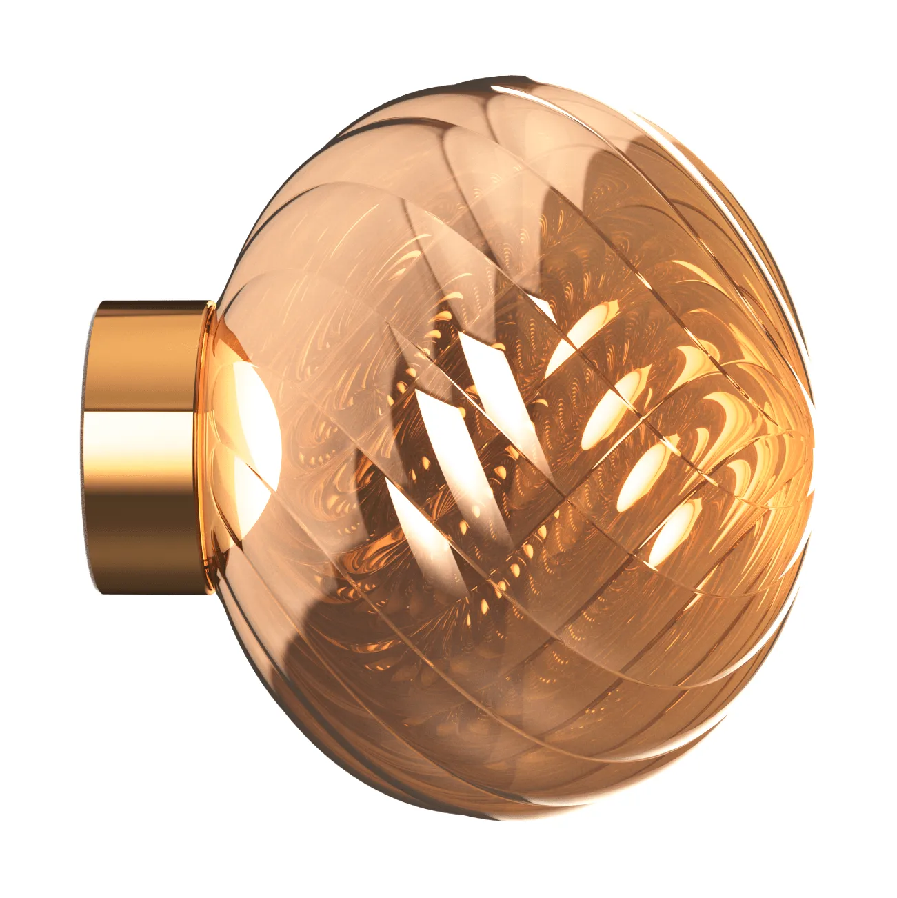 Whirl wall lamp Ø30 cm, Copper Tom Dixon