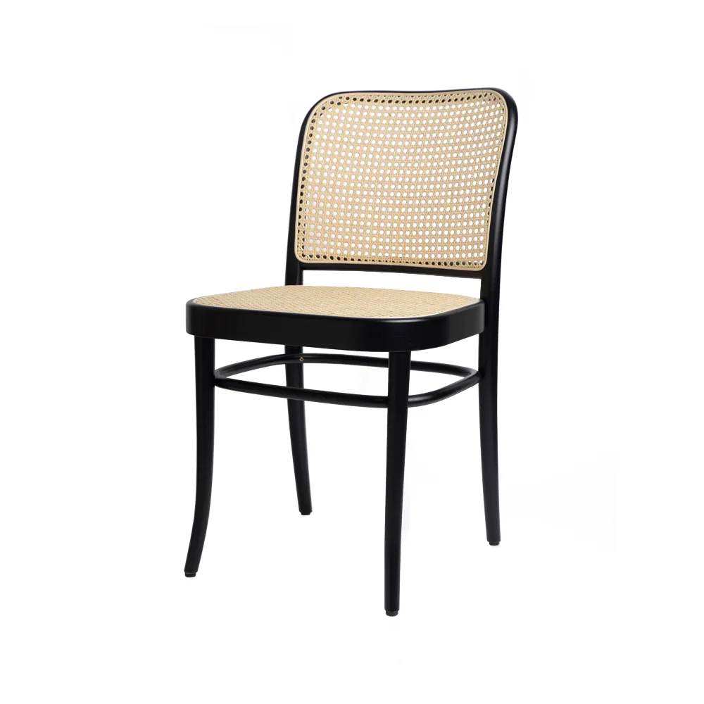 Ton no.811 chair rattan, Black stainedB123-New rattan TON