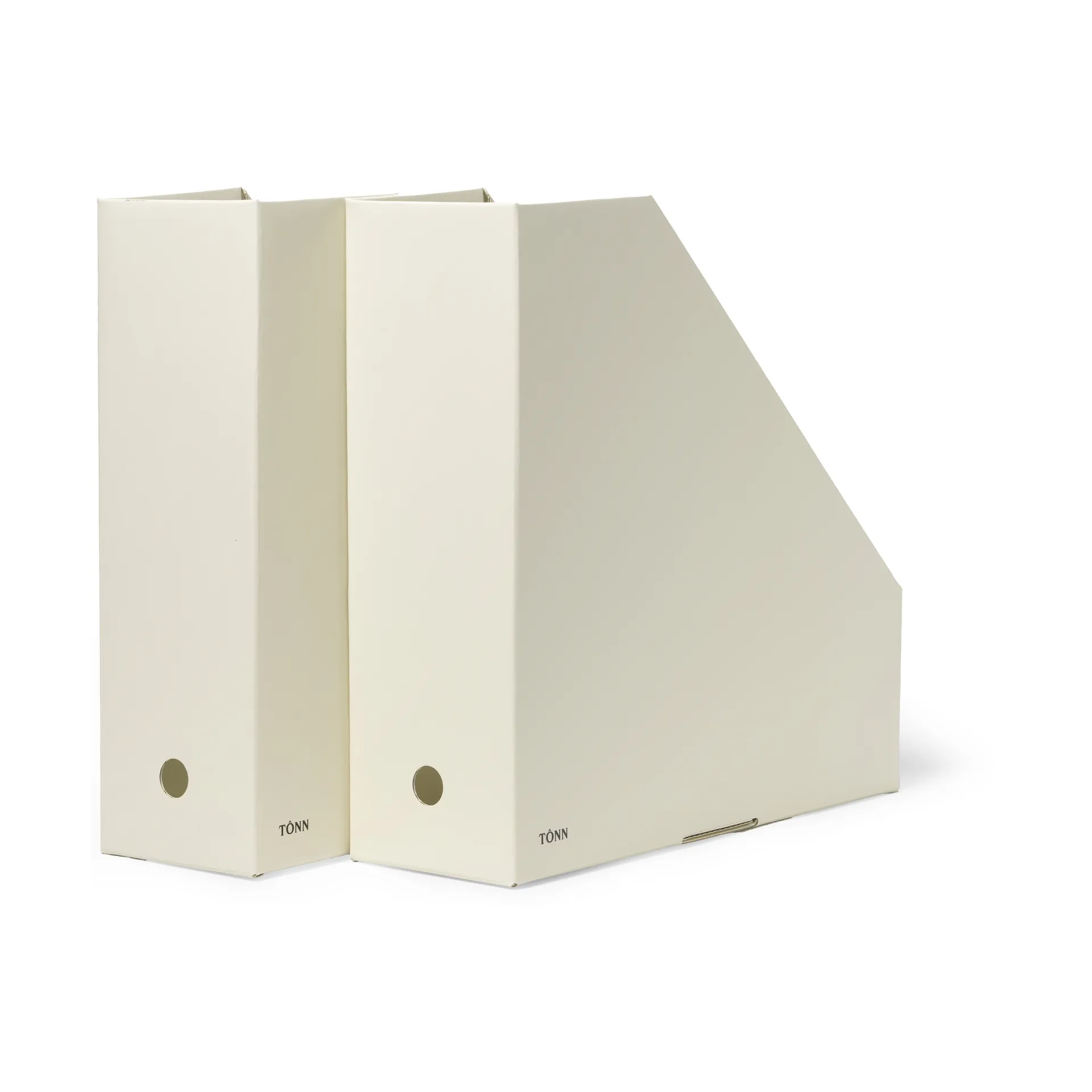 Pia magazine file holder, Off-white, 10x31x30 cm, 2-pack TÔNN furniture