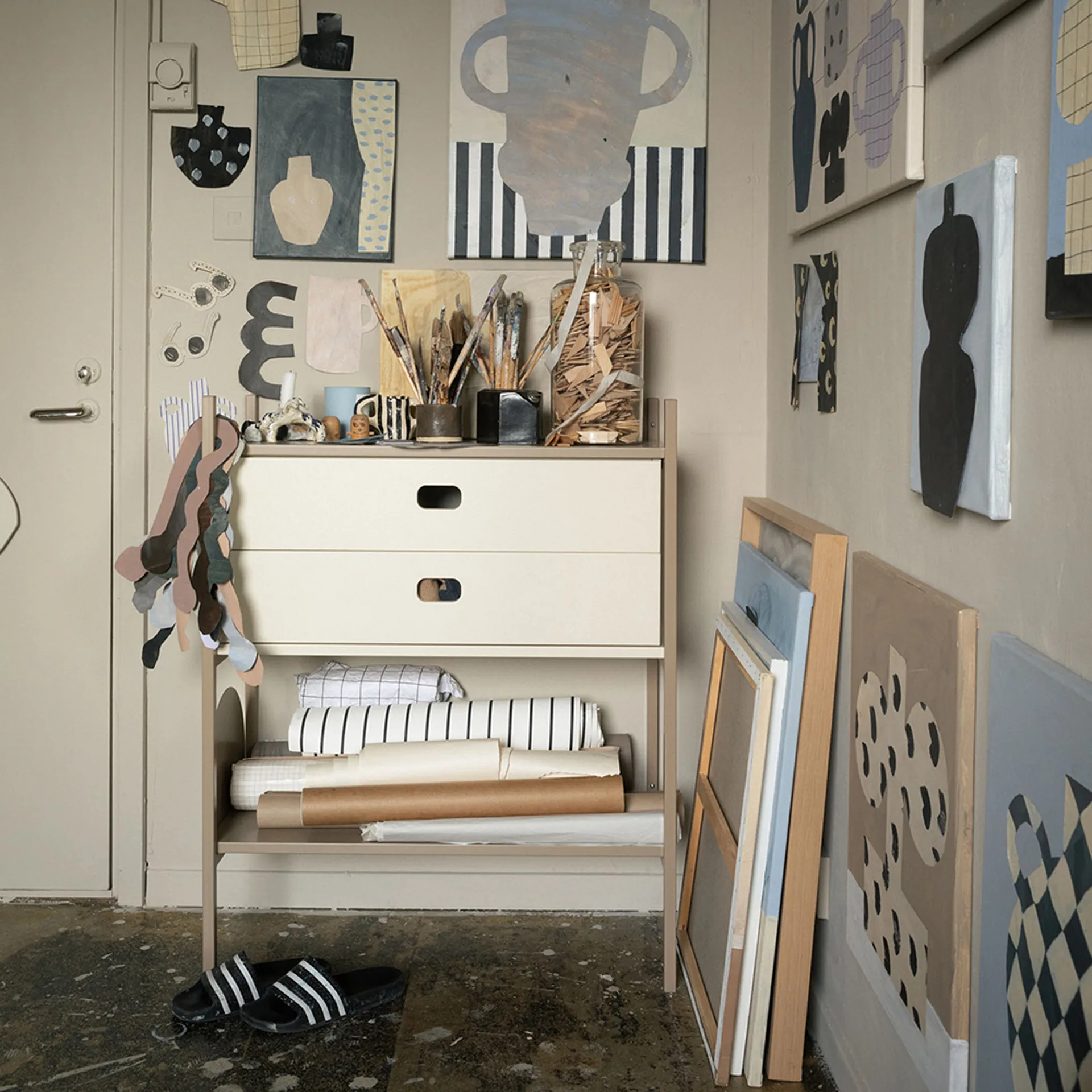 Portal bookcase small, Camel, 80 cm,  TÔNN furniture