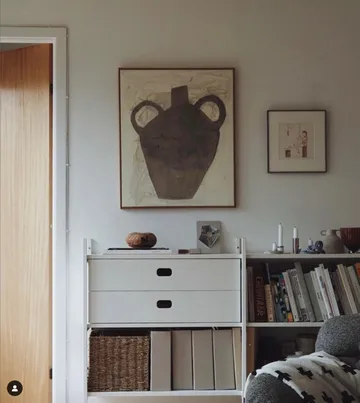 Portal bookcase small, White, 158 cm - TÔNN furniture