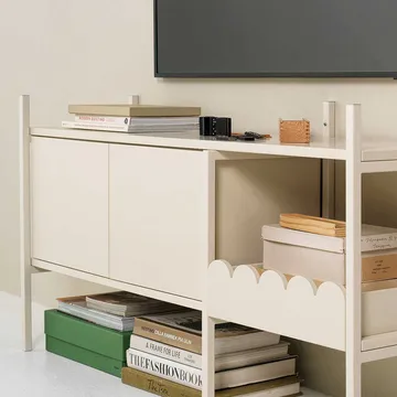 Portal TV stand 123 cm - Off-white - TÔNN furniture