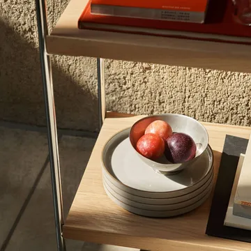 Alima NDS6 shelf - Lacquered oak-chrome - &Tradition