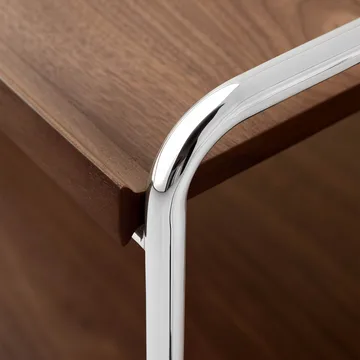 Alima NDS6 shelf - Lacquered walnut-chrome - &Tradition