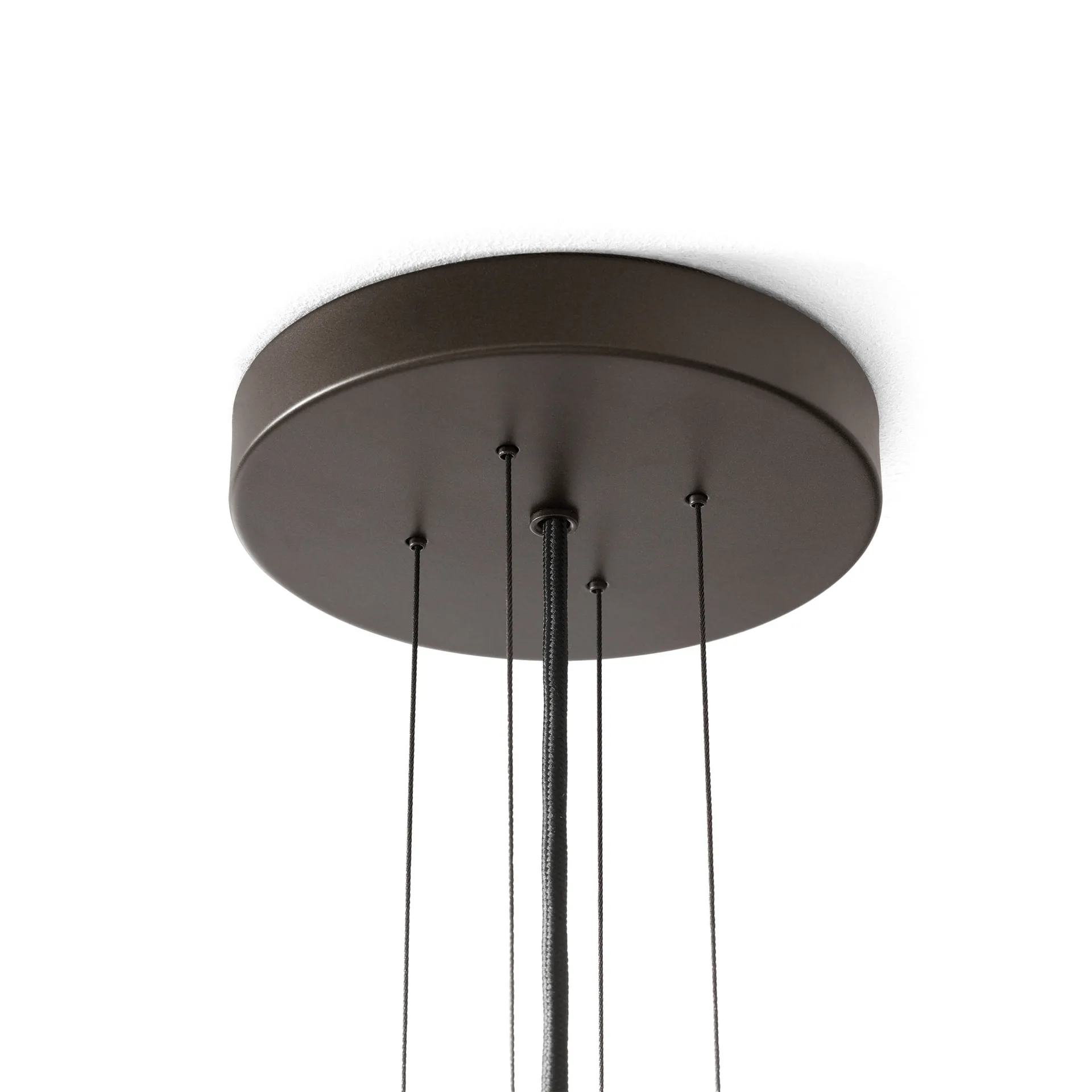 Bella chandelier pendant lamp, SC115, Bronzed & Soft Canvas, Ø54 cm &Tradition