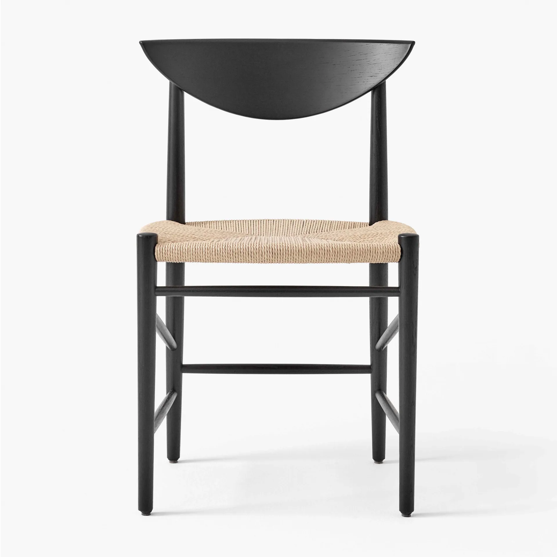 Drawn chair HM3, Black oak &Tradition