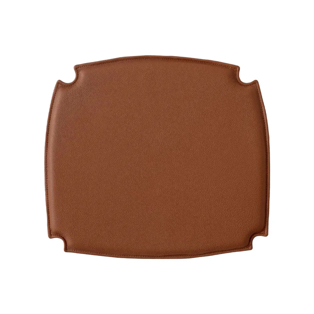 Drawn HM3 seat pad, Leather cognac &Tradition