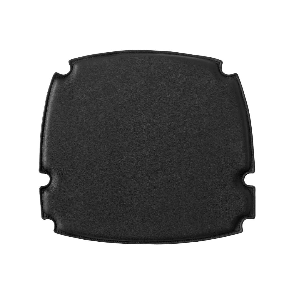 Drawn HM4 seat pad, Leather black &Tradition
