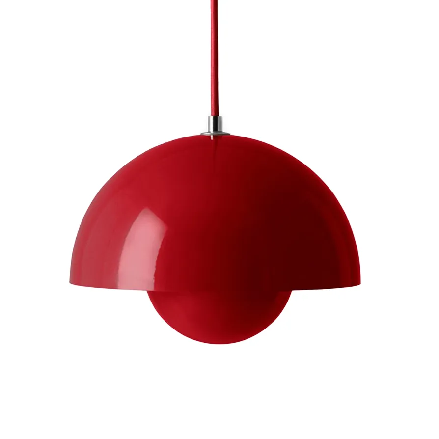 Flowerpot VP1 pendant lamp, Vermilion red &Tradition