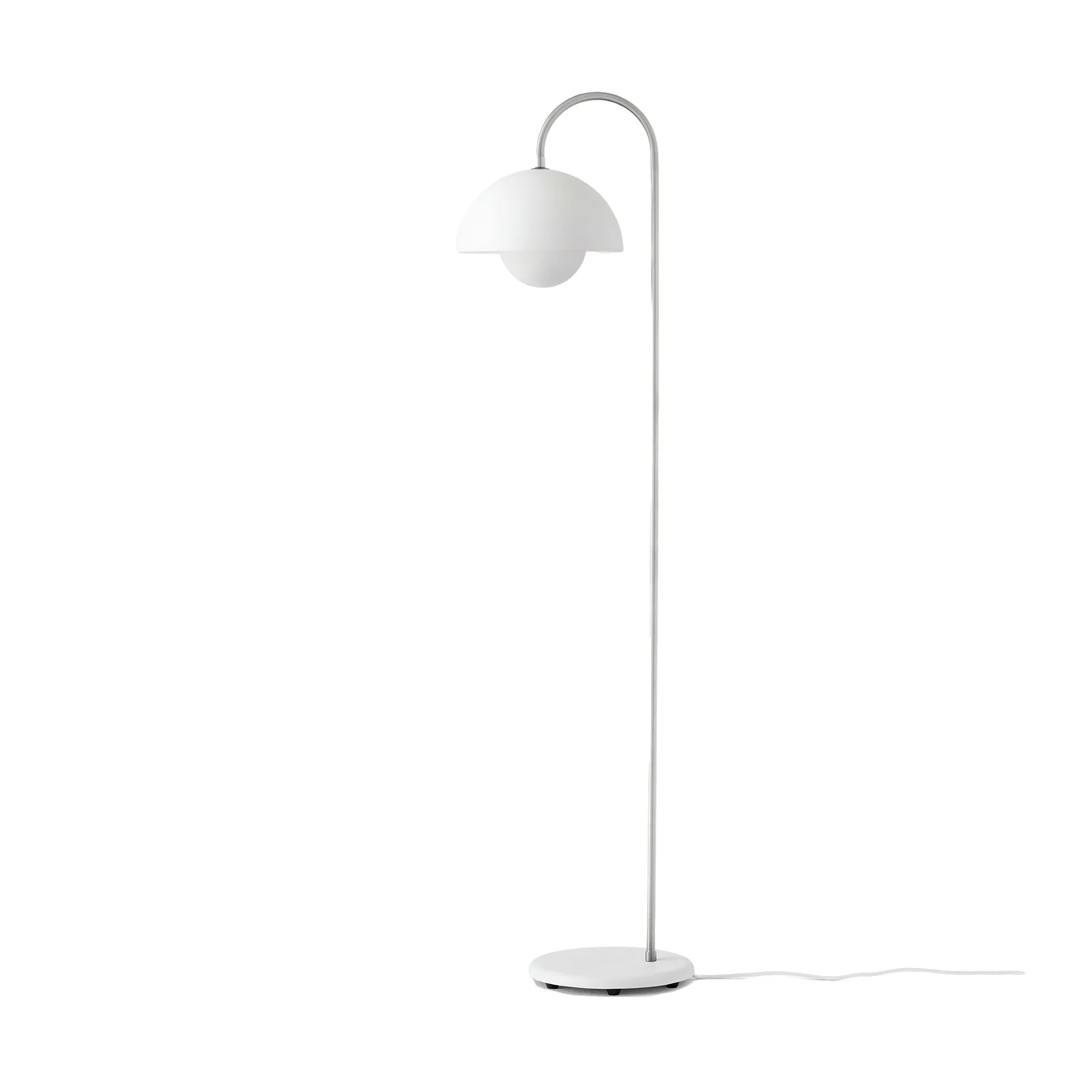 Flowerpot VP12 floor lamp, Matt white &Tradition