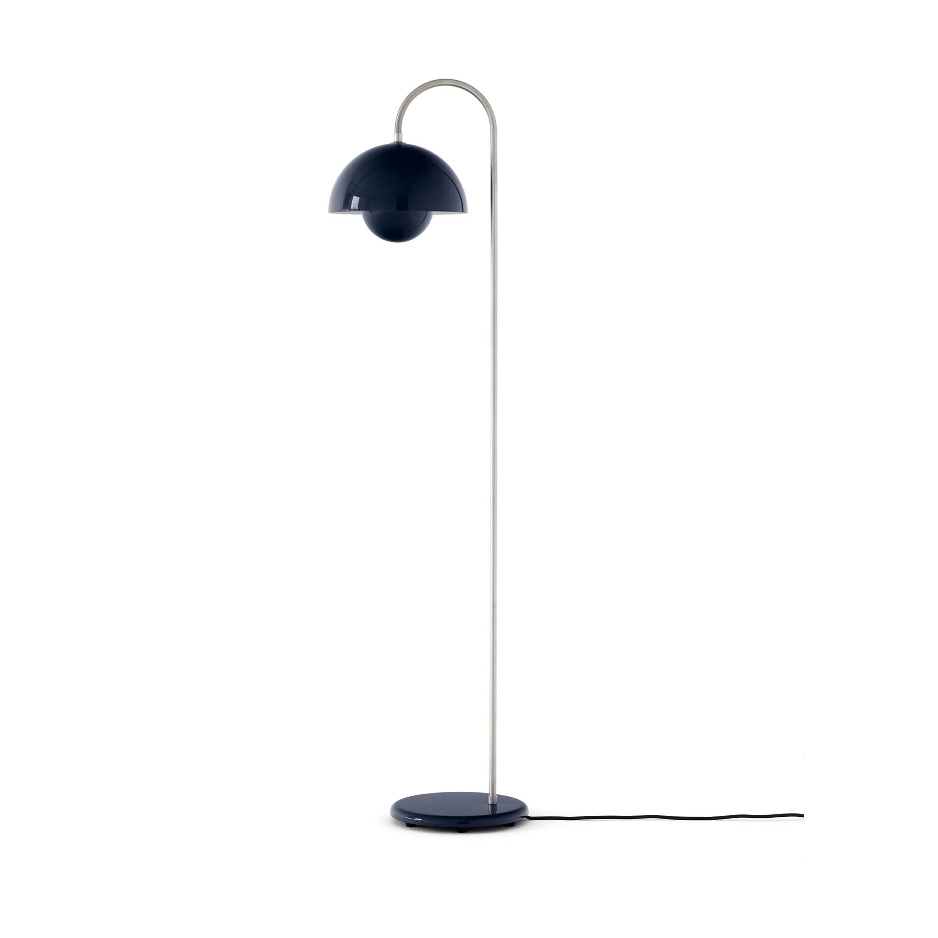 Flowerpot VP12 floor lamp, Steel blue &Tradition