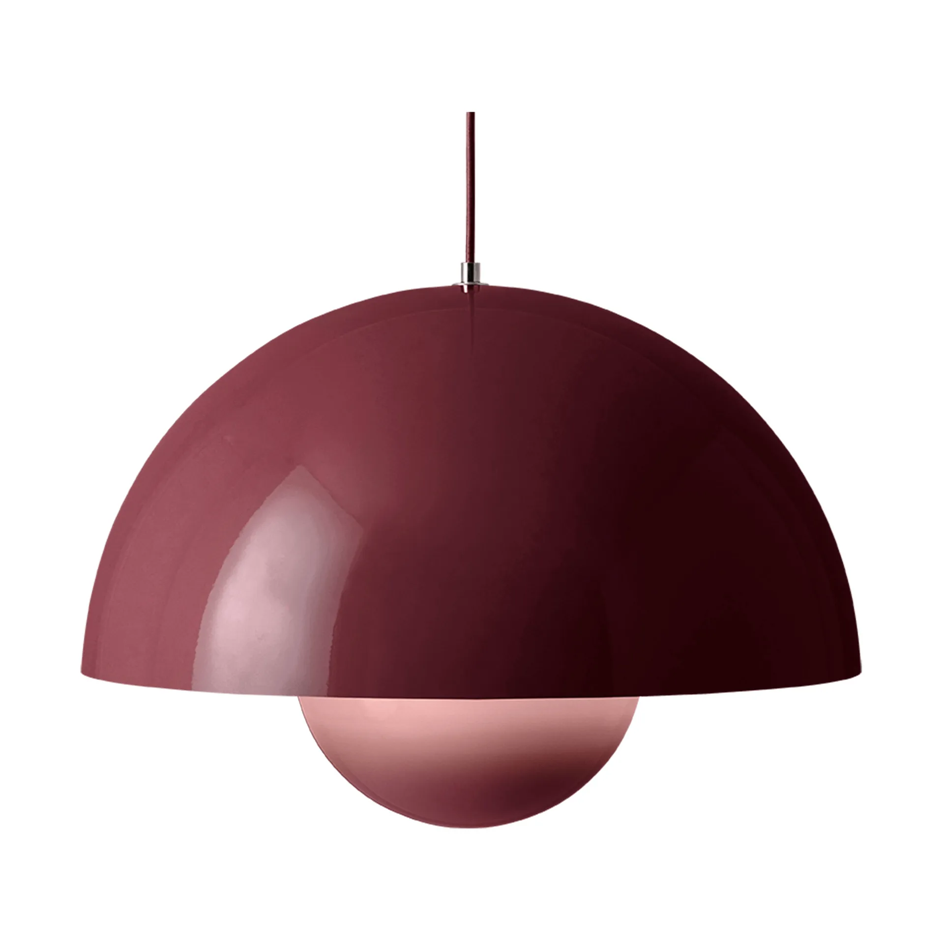Flowerpot VP2 pendant lamp big, Dark plum &Tradition