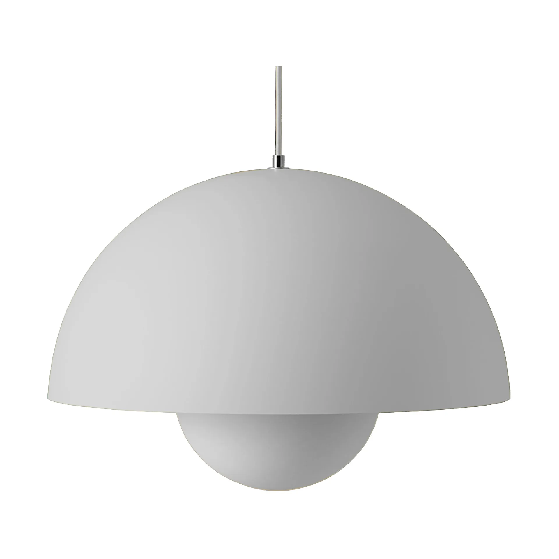 Flowerpot VP2 pendant lamp big, Matt light grey &Tradition