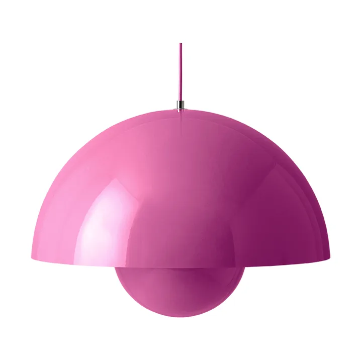 Flowerpot VP2 pendant lamp big - Tangy pink - &Tradition