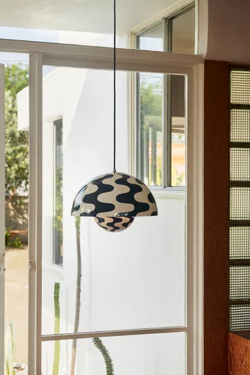 Flowerpot VP7 pendant lamp - Black-white pattern - &Tradition
