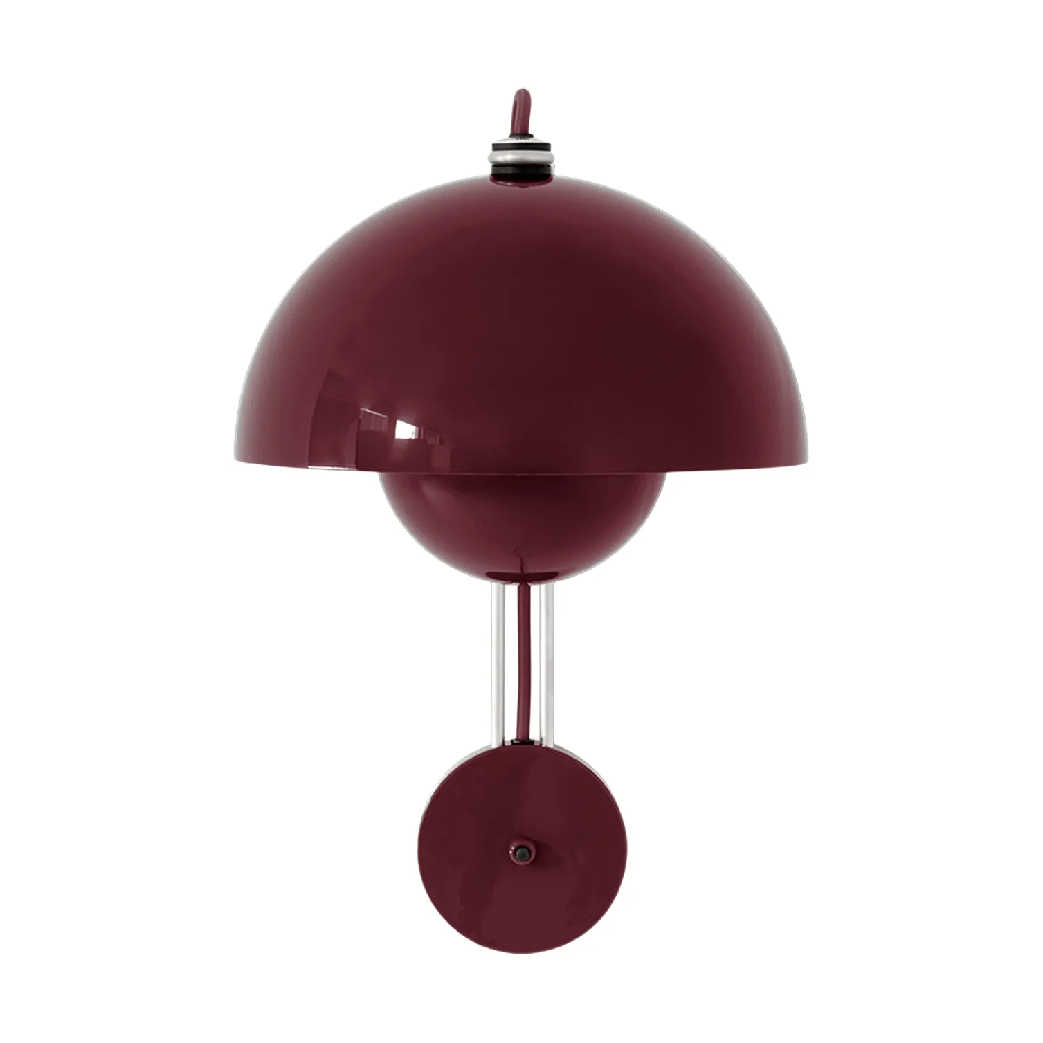 Flowerpot VP8 wall lamp, Dark plum &Tradition