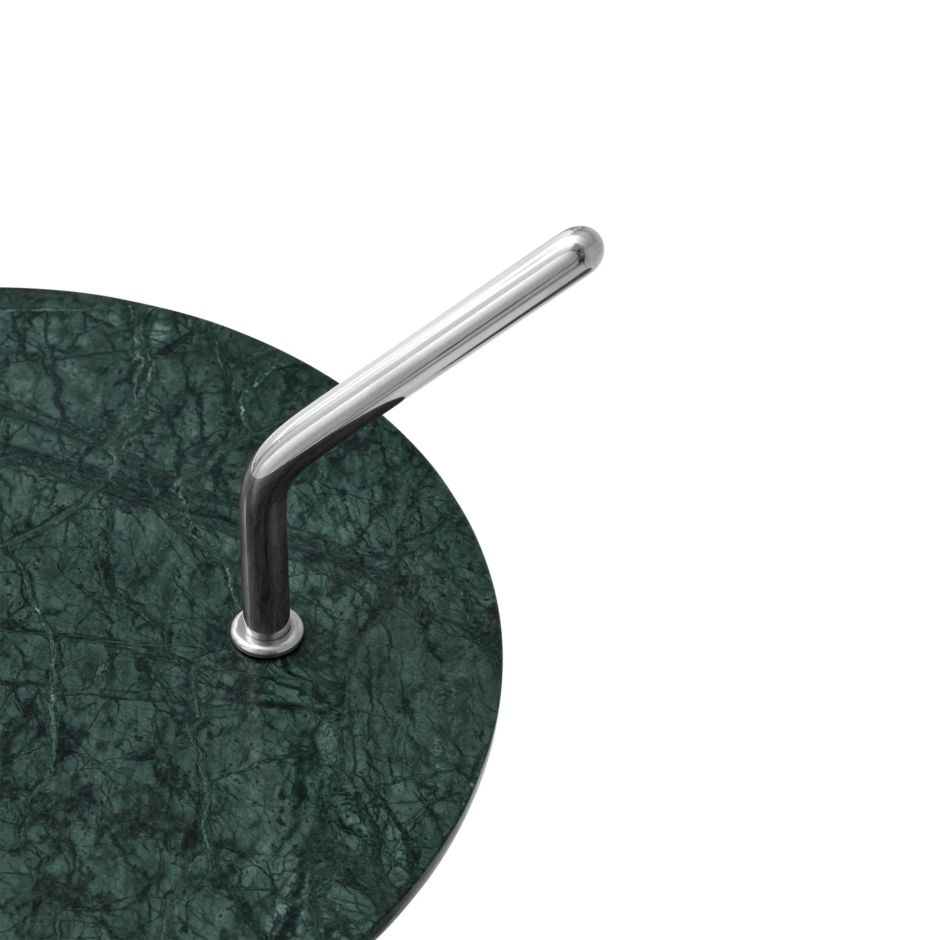 Halten SH9 side table, Verde guatemala-stainless steel &Tradition