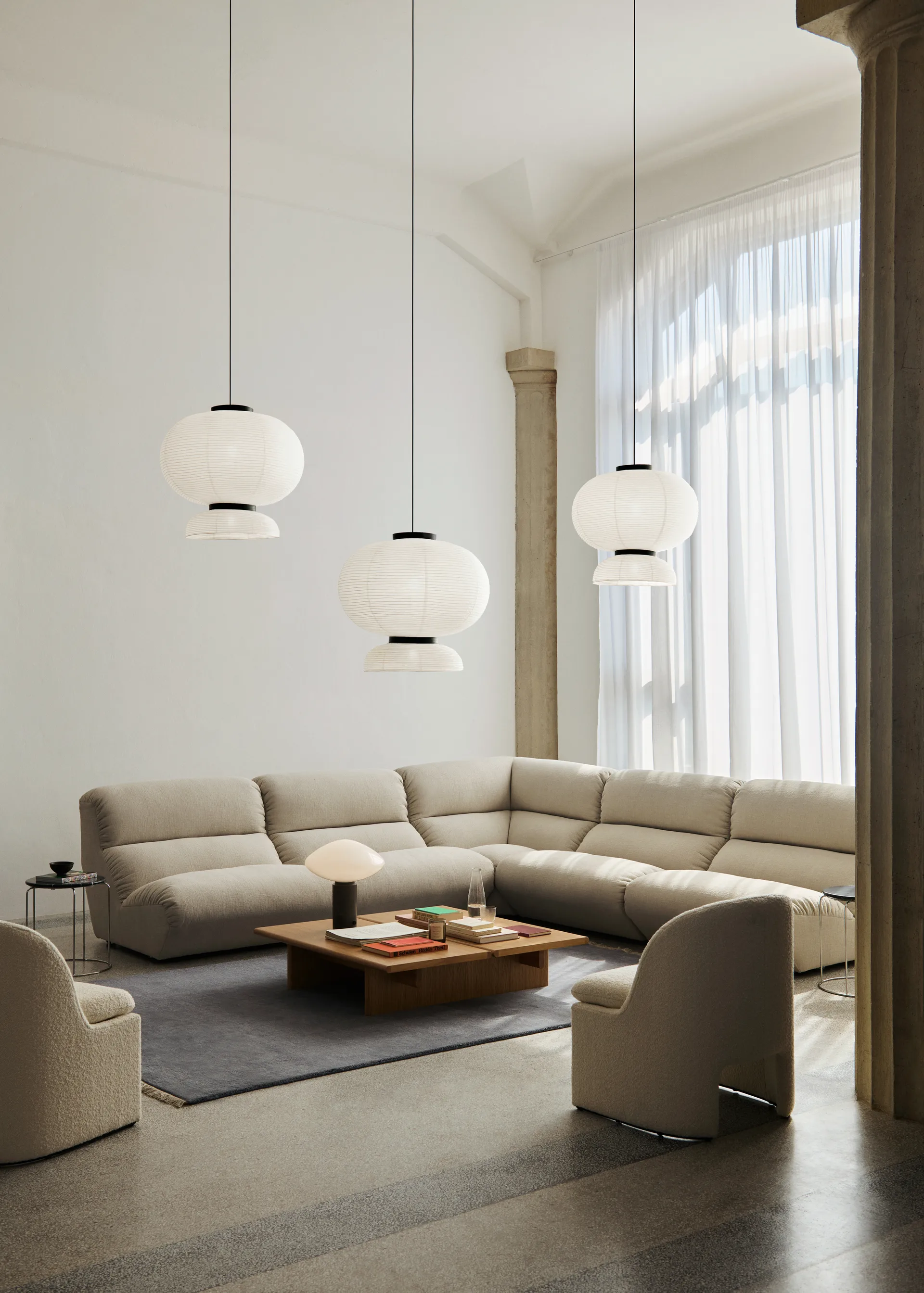 Hi Lo AV55 modular sofa corner module, Cifrado 0121 &Tradition